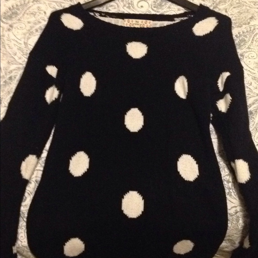 Polka Dotted Long Sleeve Dress